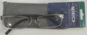 Simply Specs Reading Glasses With Carrying Case Drew Gun +1.75-3.25 You Pick