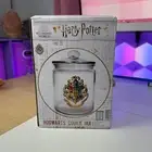 Brand New Wizarding World Harry Potter Hogwarts Glass Cookie Jar 4 Houses Gift