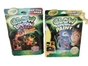 Lot Crayola Stick Gear Glow in the dark Explosion Gear & Paint Scenes Kids Kits