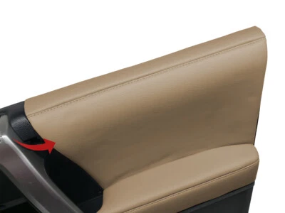 Toyota 4Runner 2pc Insert Door Card Set Cover Vinyl for 2010-2020 Beige (for: Toyota)