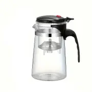 Easy-Press Glass Tea Infuser One-Touch Brewing