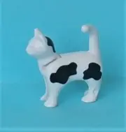 Playmobil City Life 1 x Cat White with Black Mint Condition