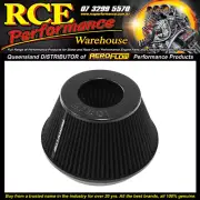 Aeroflow AF2711-1009 6" Clamp-on Tapered Filter 7.6/4.7" Od 4" High Blk"