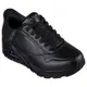 Skechers Uno [183005BBK] 男 休閒鞋 運動 健走 氣墊 緩震 支撐 瞬穿舒適科技 皮革 全黑