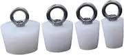 Bathroom Sink Stoppers 4pcs Sturdy Drain Plugs Pull Ring Leakproof for Kitchen and Bathtub