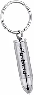 DOTUIARG Stainless Steel Urn Necklaces for Women Men Cremation Pendant Keychain for Ashes Jewelry Keepsakes Memorial Cremation Jewelry