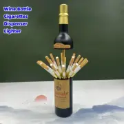 Funny Wine Bottle Cigarette Dispenser Case Box Lighter 20PCS Cigarettes Holder
