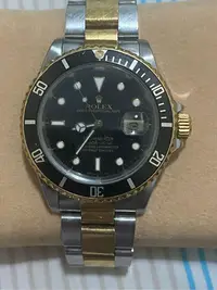 在飛比找Yahoo!奇摩拍賣優惠-Rolex 16613LN K18YG/SS Submari