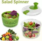 Salad Spinner & Scissor Set, Wash, dry & prepare Salad 3-Quart Green / White NEW
