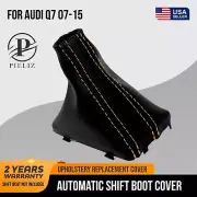 Automatic Shift Boot Leather Synthetic for Audi Q7 07-15 Beige Stitch