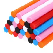 Mini Hot Glue Gun Sticks 4-inchx0.44-inch for Glue Gun, 6 Colors 30pcs