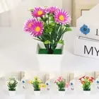 Daisy Artificial Daisies Plastic Small Potted Plants Bonsai Plants Home Decor