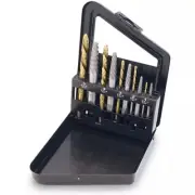 Titan 16013 10 Pc Reverse Drill & Screw Extractor Set