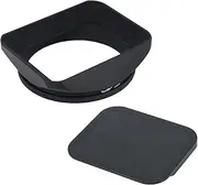 Haoge LH-B67T 67mm Square Rectangular Metal Screw-in Lens Hood with Cap for 67mm Canon Nikon Sony Leica Carl Zeiss Voigtlander Nikkor Panasonic Fujifilm Olympus Lens and Other 67mm Filter Thread Lens