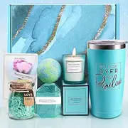 Birthday Pamper Gifts for Women, Unique Self Care Package Relaxation Spa Bath Set for Her, Relaxing Spa Gift Set,New Mum Pamper Kit,Perfect for Mum,Daughter,Sister,Best Friend,Aunt