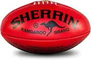 Sherrin KB Red Leather Football, Size 4