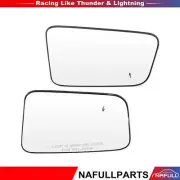 For 2007-2008 Ford EDGE Chrome Convex + Flat Mirrors Glass LH+RH Side