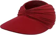 [Denzerekre] Women Visor Ponytail Sun Hat UPF 50+ UV Protection Wide Brim Beach Cap Summer Hat Outdoor…