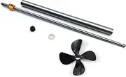 LUMIXE 300mm Drive Shaft with 250mm Sleeve and 4 Vanes 50mm Diameter CCW Propeller, for Rc Boat Ship Model Shaft Assembly