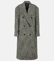 [Isabel Marant] Isabel Marant Lojimiko oversized wool-blend coat AU 12 grey