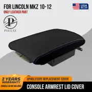 Console Lid Pull Over Cover Leather for Lincoln MKZ 2010-2012 Purple Stitch