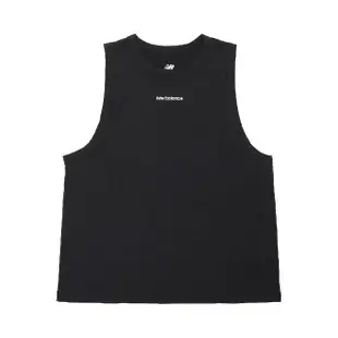 【NEW BALANCE】背心 Achiever Tank Top 女款 黑 無袖 寬版 快乾 NB 紐巴倫(WT31104BK)