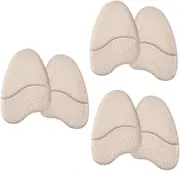 3 Pairs Forefoot Pads Skid Comfortable Shoe Inserts for High Heels Flats and Sneakers Supple Foot Cushions for Ball of Foot Support
