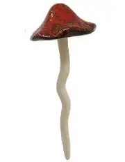 [A.FRESCO] Ceramic Small Mushroom Garden Ornament Decor 17.5cm in Multi