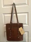 NEW with TAGS PATRICIA NASH BROWN ALBI VEGAN LEATHER TOOLED PURSE