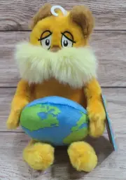 Aurora Dr. Seuss Plush Lorax Planet Earth Stuffed Animal Toy Orange 10" 2020 New