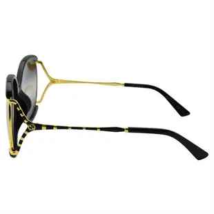 【GUCCI 古馳】漸層鏡片太陽眼鏡(GG0594SA-001 竹節系列)