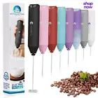 Mini Milk Frother Wand - Stainless Steel - Coffee Mixer - Black