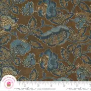 Moda YUKATA 48070 22 Brown Navy Blue Floral MADDY Quilt Fabric