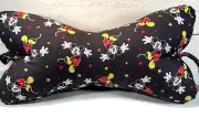 Disney 3 Sided Dog Bone Shaped Neck Pillow, Lower Back Support LG Mickey on Blac