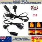 E14 Himalayan Salt Lamp Power Cord Dimmer ON/OFF Button Blub Light Holder Socket