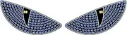 Devil Eyes Light for Car,Dynamic Car Eyes LED Lights - Warning Light Car Decorations, Truck Eyes Car Windshield Eyes, USB Plug-In, Cool Car Accessories