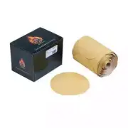 High Teck 80 grit Gold 6 inch Sanding Discs - Roll of 100