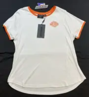 NEW GENUINE HARLEY DAVIDSON 96117-24VW WOMAN'S XL Screamin' Eagle Ringer Tee