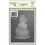 Lisa Horton Crafts A6 Embossing Folder-Tiered Cake (Pack of 1)