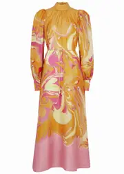 Alemais Luca Printed Silk-satin Maxi Dress - Multicoloured - 12 (UK 12 / M) 12 (UK 12 / M)