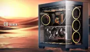 Antec C8 ATX E-ATX mATX Seamless Edge View Front and Side USB 3.0 Black Case