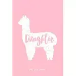 DOT GRID JOURNAL: DAUGHTER LLAMA CUTE ALPACA ANIMAL LOVER LLAMA-LOVER - PINK DOTTED BULLET NOTEBOOK - DIARY, PLANNER, GRATITUDE, WRITING