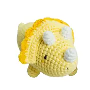 Bobi Craft Cotton 19cm Triceratops Soft Rattle Kids/Baby Plush Animal Toy 3y+