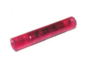 (100) RED 22-18 GAUGE BUTT CONNECTORS ELECTRICAL WIRE SPLICE - USA SLIM DESIGN