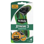 Schick Xtreme 3 Sensitive for Men 4 Disposable Razors Close & Comfortable