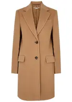 Stella Mccartney Wool Coat - Camel - 40 (UK8 / S) 40 (UK8 / S)