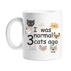 I Was Normal 3 Cats Ago Coffee Mug