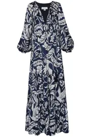 [ANDRES OTALORA] ALIA MAXI DRESS US 8 BLUE