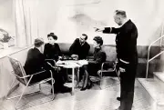 Passengers With A Steward Onboard The Graf Zeppelin In 1929 Zeppelin OLD PHOTO