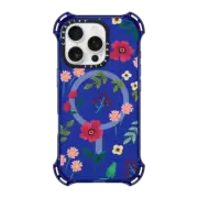 iPhone 16 Pro Bounce Case MagSafe Compatible Red Flower